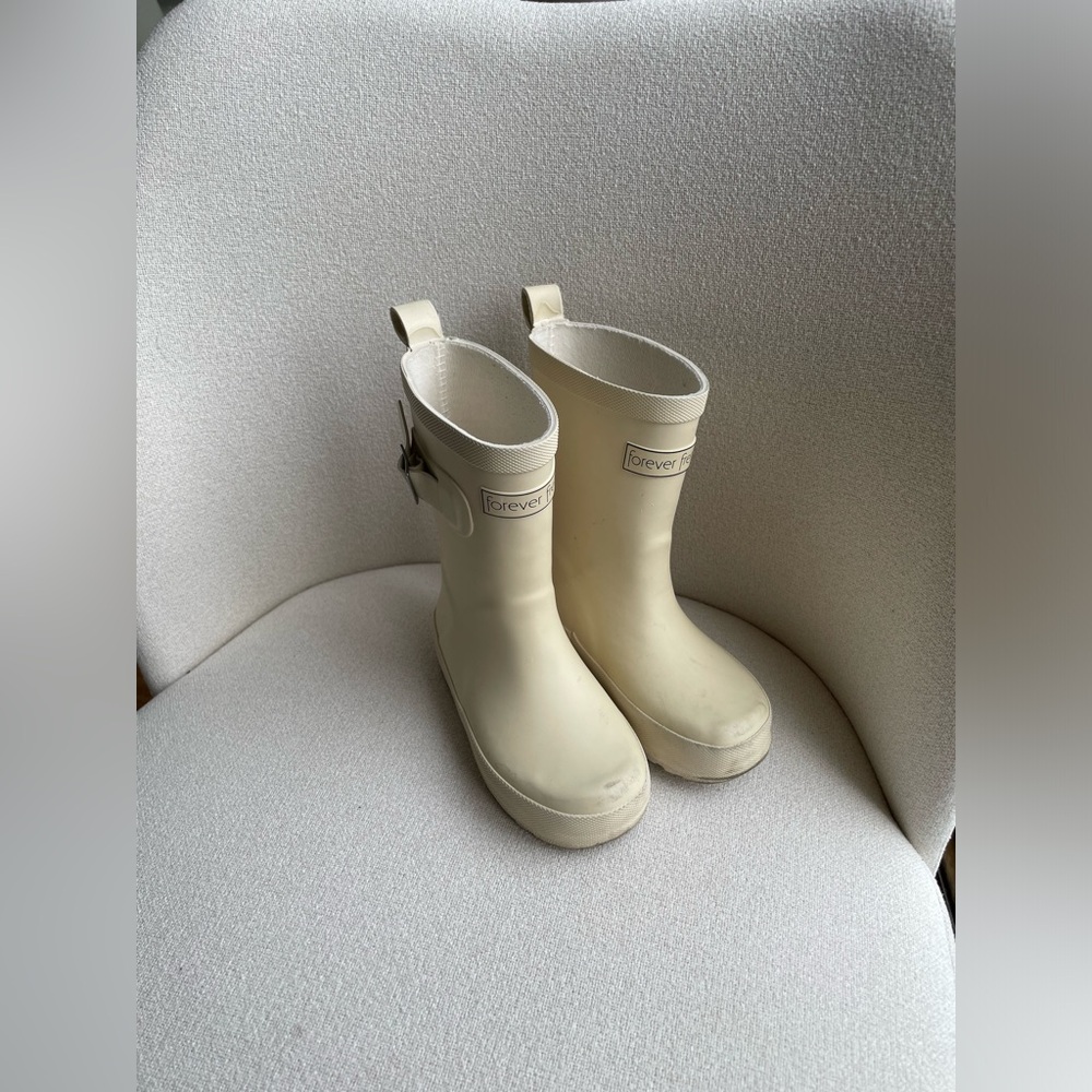 Kid Off-White Rain Boots